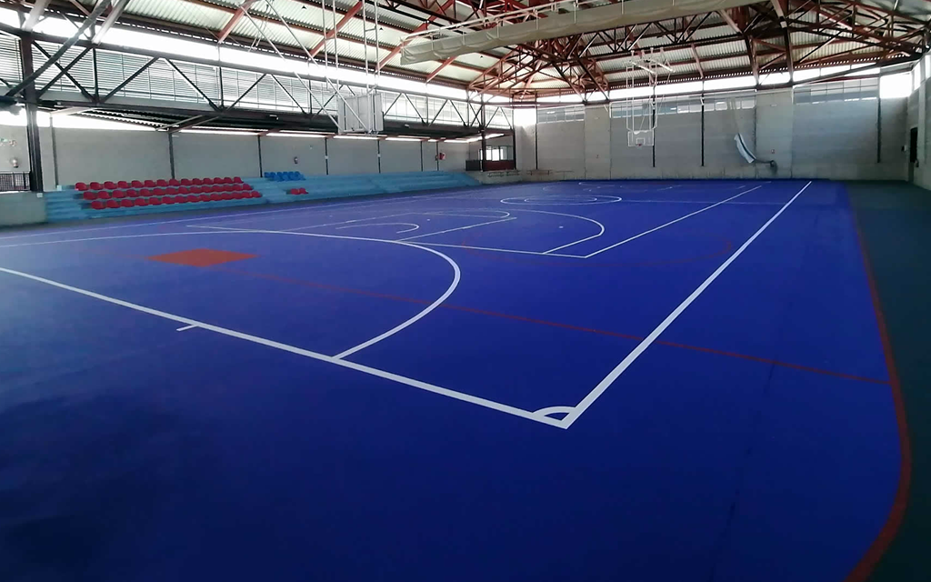 mortero autonivelante Valencia deportiva